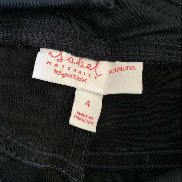 Isabel Maternity Crossover Panel Bermuda Shorts - Picture 8 of 12